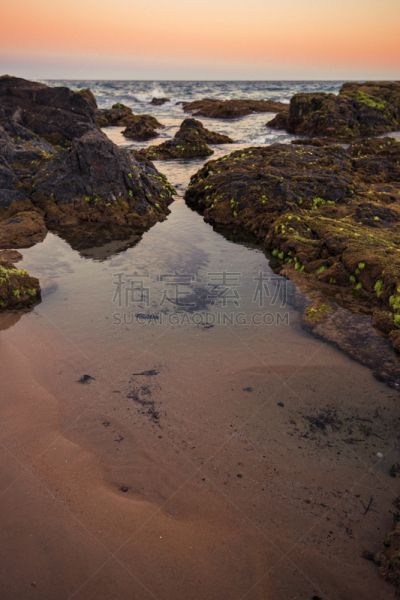 库拉姆海滩,阳光海岸,垂直画幅,水,天空,旅游目的地,绿色,无人,蓝色,夏天