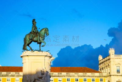 questrian statue of King José in Lisbon (Portugal)