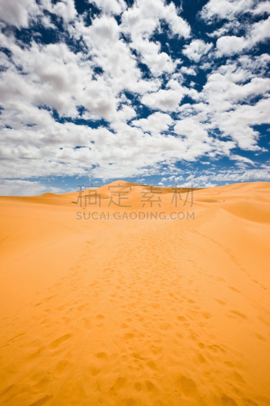 erg chebbi dunes,撒哈拉沙漠,脚印,非洲,沙漠,厄夫特城,great western erg,垂直画幅,天空,美