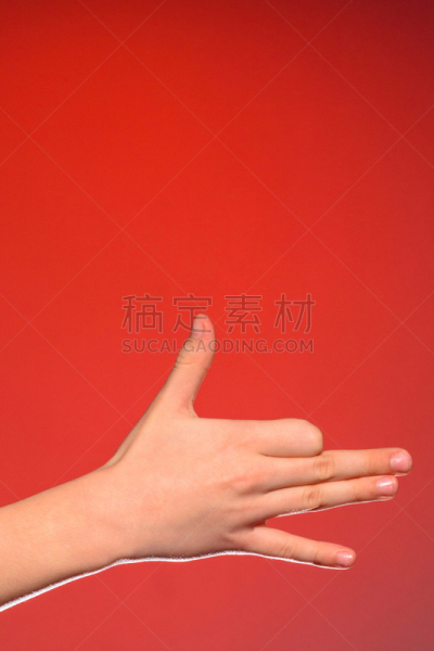 手,男人,动物,狗,符号,标志,红色背景,分离着色,安全护栏,出示