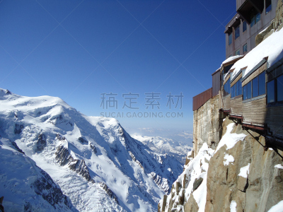 霞慕尼,水平画幅,雪,无人,欧洲,滑雪运动,户外,冬天,山,阿尔卑斯山脉