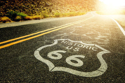 66号公路,莫哈韦沙漠,标志,人行道,巴斯托,数字66,天空,水平画幅,无人,户外