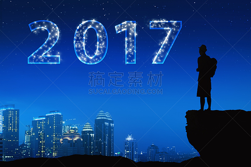 明亮,星星,2017年,亚洲,青年男人,天空,未来,新的,休闲活动,夜晚
