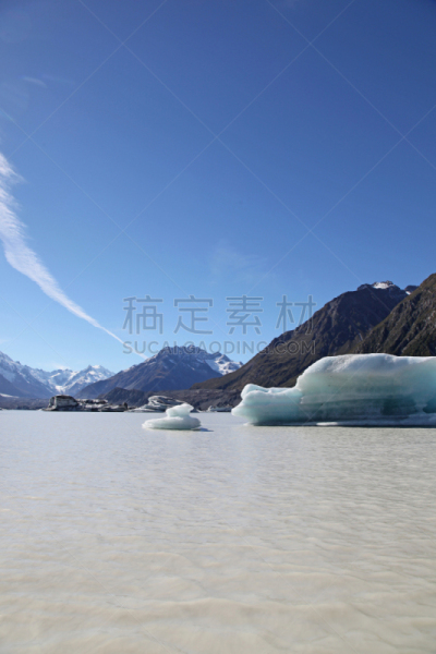 湖,新西兰,塔斯曼冰川,库克山,垂直画幅,水,天空,无人,户外,白色