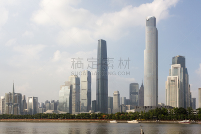 广州,横截面,水平画幅,无人,户外,在上面,都市风景,现代,建筑业,商业金融和工业