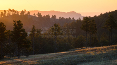 风穴国家公园,苏族,黑山,大平原,自然,美国,国家公园,水平画幅,山,温泉