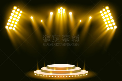 背景,舞台,绘画插图,聚光灯,黄色,矢量,事件,空的,戏剧表演,暗色