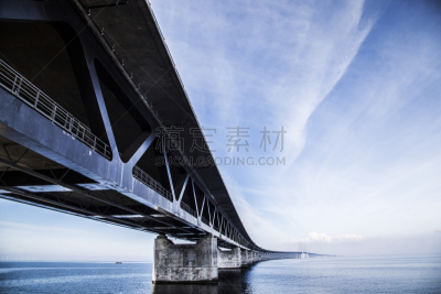 海洋,厄勒大桥,琴码,厄勒,水平画幅,斯堪尼,建筑,无人,厄勒海峡地区,交通