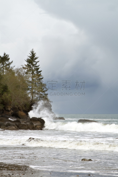 暴风雨,海洋,indopacific ocean,垂直画幅,水,岩石,无人,户外,波浪,雨