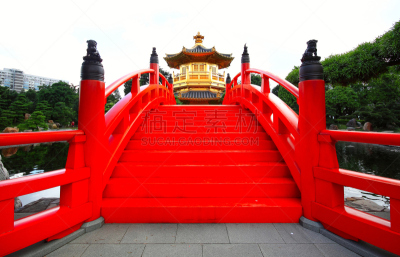 南莲园池,亭台楼阁,唐朝,水,天空,灵性,水平画幅,无人,当地著名景点,东亚