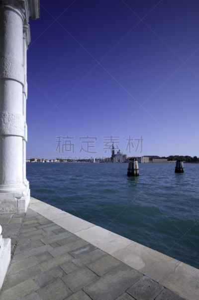 垂直画幅,水,天空,威尼托大区,建筑,无人,欧洲,海峡,圣大乔治岛