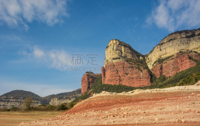 加泰隆尼亚,西班牙,沼泽,水,天空,水平画幅,无人,古老的,水库,户外