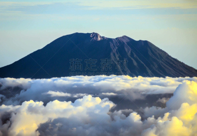 阿贡火山,窗户,接力赛,摄像机拍摄角度,飞机,天空,美,望加锡,水平画幅,云