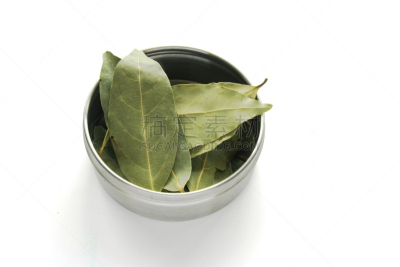 广口瓶,月桂树叶,干燥食品,白色,水平画幅,彩色图片,无人,干花,bouquet garni,草本