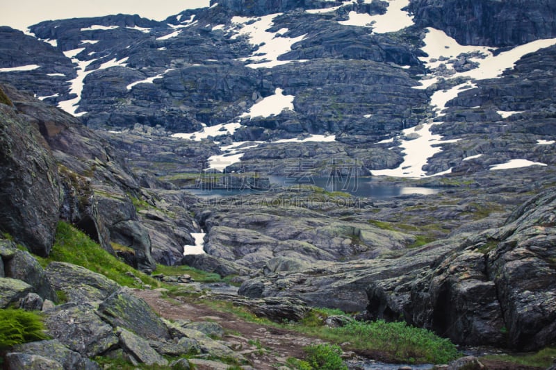 恶魔之舌,夏天,地形,山,全景,自然美,挪威,voringsfossen,奇迹石,埃德峡湾