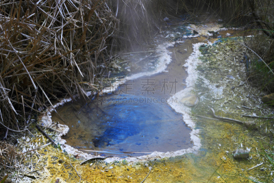 火山口,温泉,水,褐色,水平画幅,无人,火山地形,石灰石,户外,生长