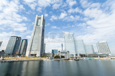 城市,横滨,水,旅游目的地,水平画幅,建筑,无人,城市天际线,日本,建筑外部