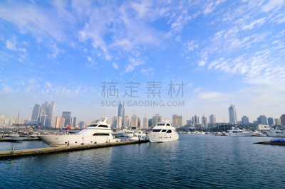 商用码头,游艇,休闲活动,客船,水平画幅,无人,青岛,户外,方向,运动