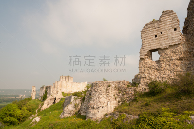亚尔城堡,雷安德利,诺曼底,水平画幅,无人,古老的,户外,要塞,过去,著名景点