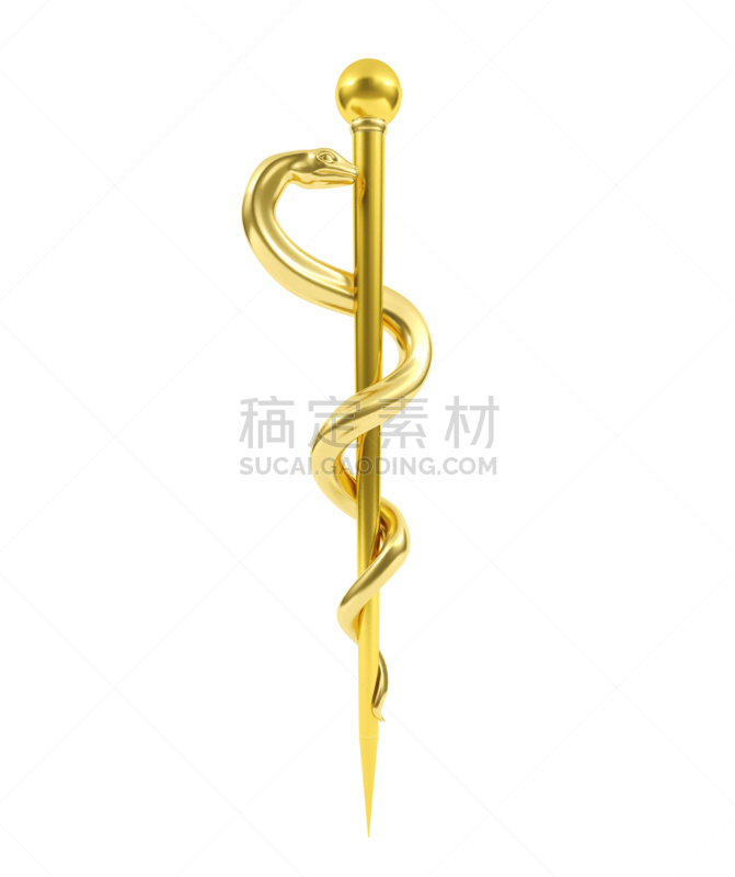 医疗标志,金色,人力资源,节杖,豆蔻,蛇,手杖,魔杖,垂直画幅,符号