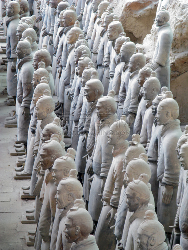 勇士,赤土陶器,垂直画幅,旅游目的地,古老的,东亚,西安,创造力,瓷器