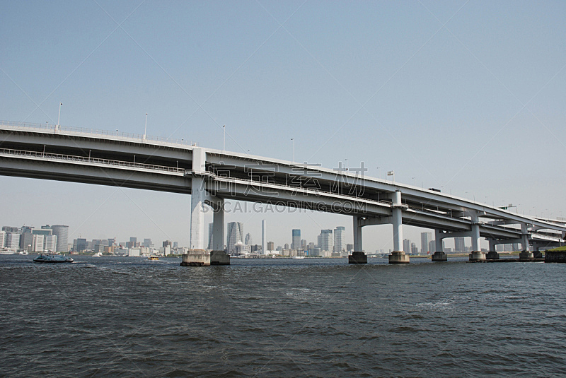 东京,日本,桥,水,新的,水平画幅,无人,巨大的,东亚,户外