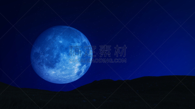 蓝色,月球,二进制码,自然,天空,美,圆形,水平画幅,夜晚,月亮