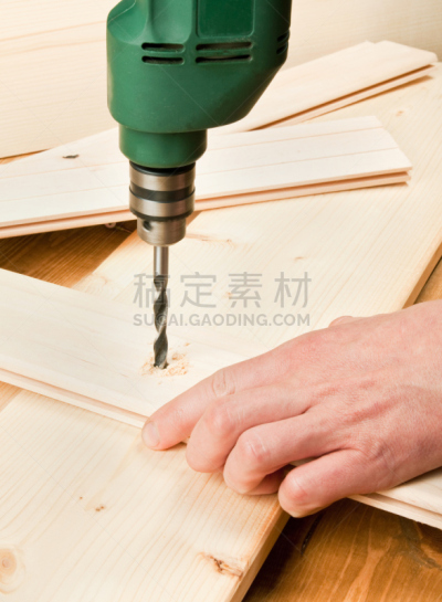 钻孔机,厚木板,木制,垂直画幅,洞,木材,组物体,金属,特写,建筑业