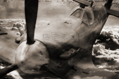 不列颠之战,福克,烈火,水平画幅,古老的,半空中,古典式,英格兰,过时的,复古风格