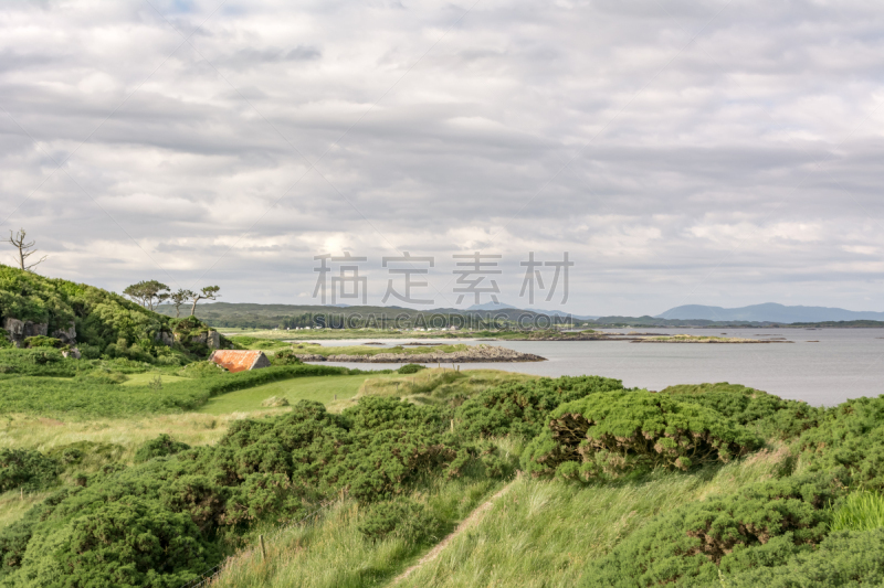 艾瑞塞,苏格兰,伊格,苏格兰高地,朗姆酒,天空,水平画幅,地形,沙子,无人