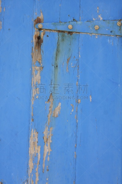 蓝色,门,垂直画幅,仿旧磨损的效果,木制,无人,木材,古老的,抽象,涂料