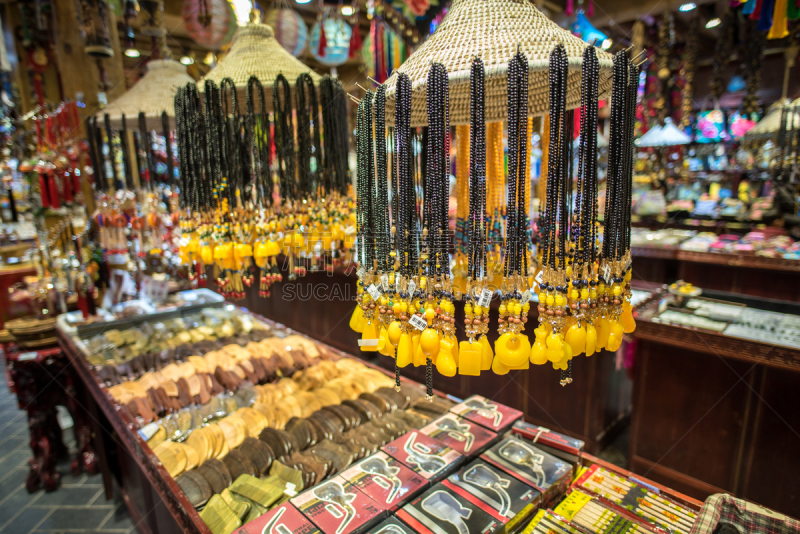 Asian hand made souvenirs made with local craftsman and being sold at the market in Lijiang old town , Yunnan , China