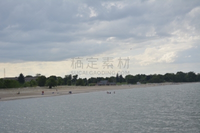 湖,透过窗户往外看,水,天空,美,水平画幅,沙子,美人,夏天,户外
