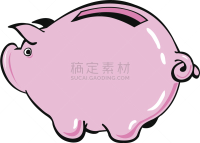 小猪扑满,储蓄,金融,白色背景,分离着色,概念,信用评分,银行保管箱,银行存款单,存钱罐