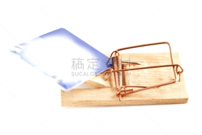 捕鼠器,贪欲,留白,水平画幅,风险,税,特写,前景聚焦,信用卡,商业金融和工业