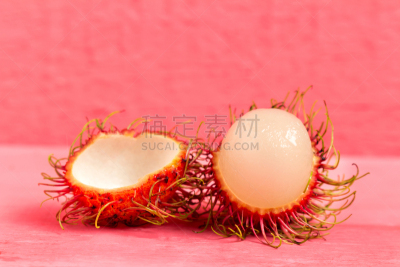 红毛丹,水果,木制,彩色图片,粉色,水平画幅,维生素,特写,泰国,甜点心