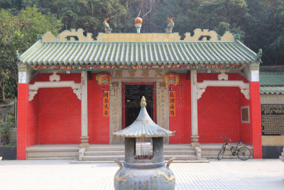 铜锣湾天后庙,悬挂的,道教,九龙,佛教,亚洲,图像,著名景点,无人,街道