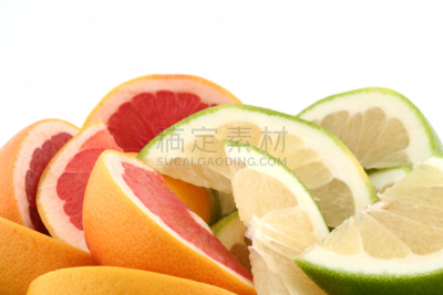 切片食物,葡萄柚,粉柚,柚子汁,饮食,水平画幅,水果,无人,有机食品,白色背景