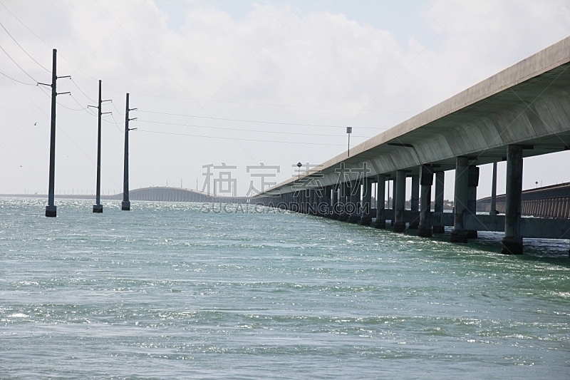 View to the Overseas Highway, Knight´s Key, Florida Keys, USA