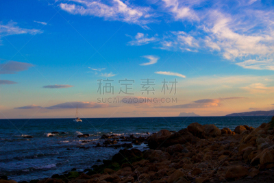 海滩,水,天空,美,水平画幅,云,直布罗陀,无人,户外,光