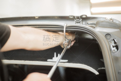 有凹痕的,汽车