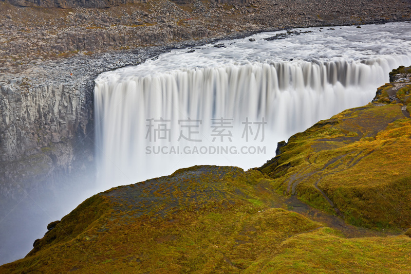 冰岛国,黛提瀑布,自然,非都市风光,旅游目的地,水平画幅,地形,岩石,瀑布,欧洲