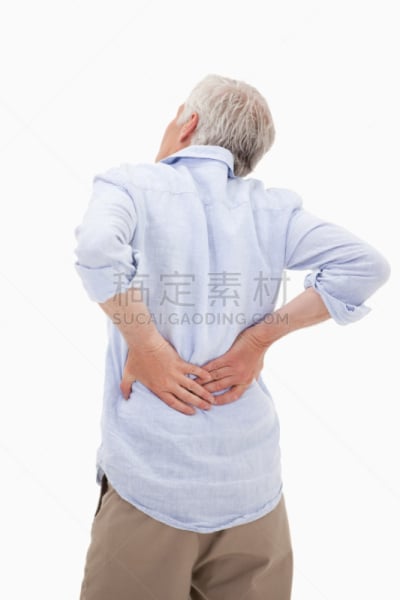 一个人,背痛,男人,注视镜头,健康保健,中老年男人,药,仅一个中老年男人,仅男人,背面视角