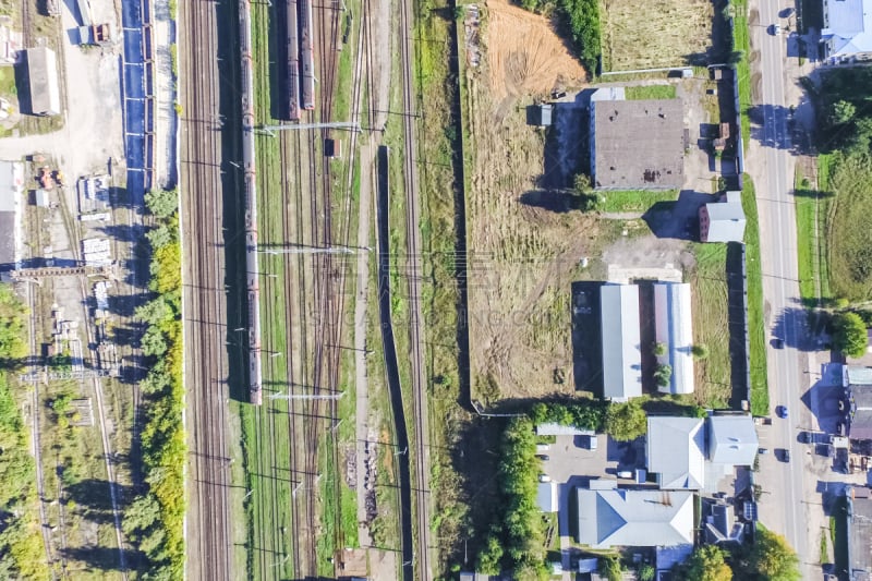 都市风景,在上面,摄像机拍摄角度,横截面,云景,曙暮光,交通,莫斯科,公路,现代