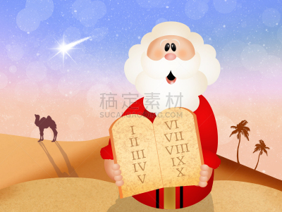 十诫,moses,明信片,男人,厚木板,信心,降临节,图像