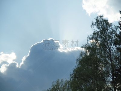 天空,自然美,云,利河,地形图,美,水平画幅,草坪,夏天,户外