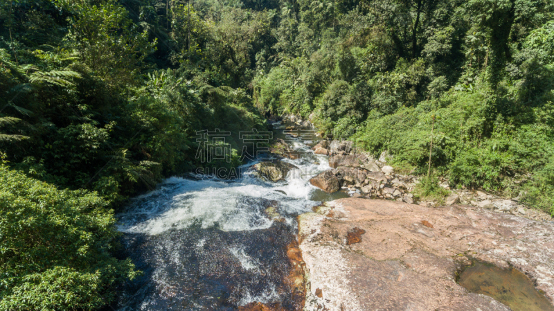 waterfall with 125 meters of height of water fall in Brazil in Santa Catarina Corupa. Route with 14 waterfalls in one of the last areas of Atlantic forest. Corupa means area of ​​many stones. The Rio Novo is born in the fields of the plateau and plunges t