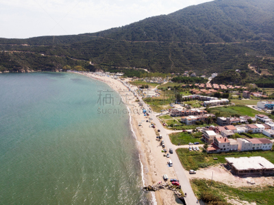 海滩,人,土耳其,风景,航拍视角,巴勒克埃西尔,海湾,无人机,水,水平画幅