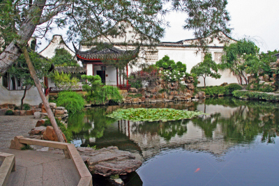 苏州,中国,园林,鱼网,职权,东方石景花园,盆景,水平画幅,星和园,建筑