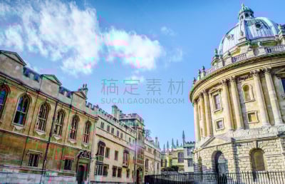 拉德克里夫图书馆,牛津大学,灵性,水平画幅,科学,英格兰,旅行者,夏天,尖峰,时间